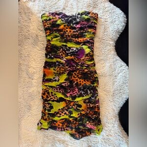 Diane Von Furstenberg Multicolor Silk Dress